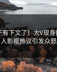 内幕终于有下文了！大V现身回应，人人影视热议引发众怒
